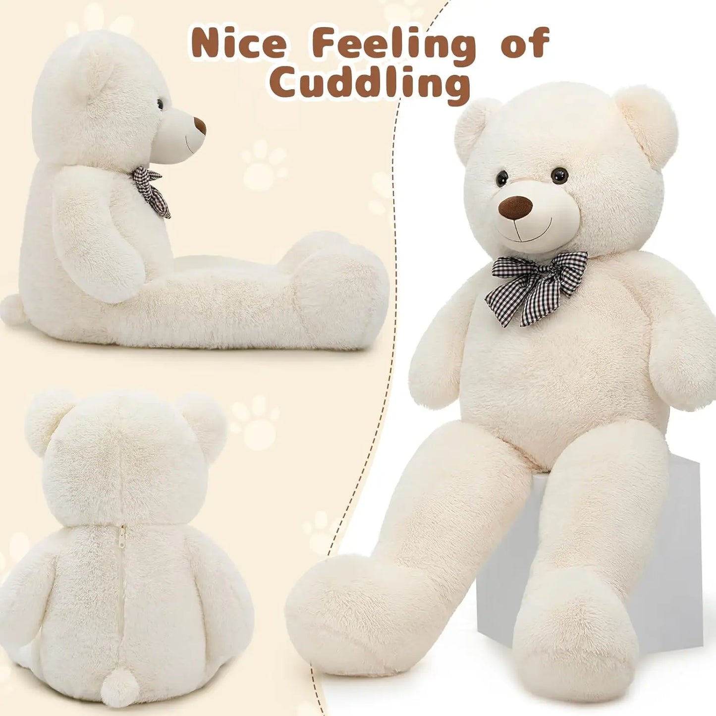 Giant 4 Feet Stuffed Life Size Teddy for Girlfriend Boyfriend Wife Children