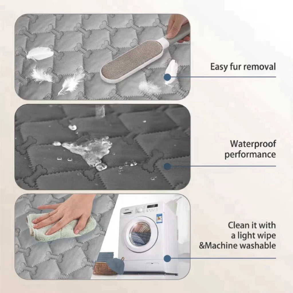 Extra Large Double-Faced 100% Waterproof Dog Blanket Furniture Protector for Dogs Cats,Reversible