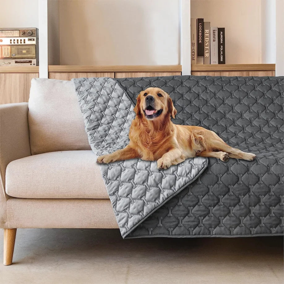 Extra Large Double-Faced 100% Waterproof Dog Blanket Furniture Protector for Dogs Cats,Reversible